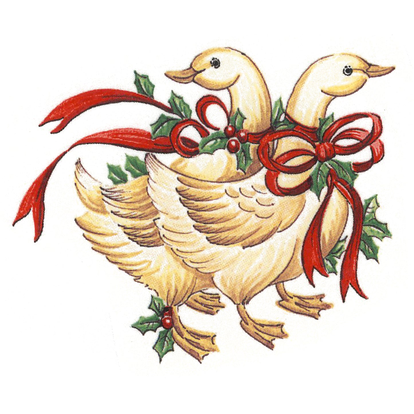 Christmas Geese Overglaze Waterslide Ceramic Decals