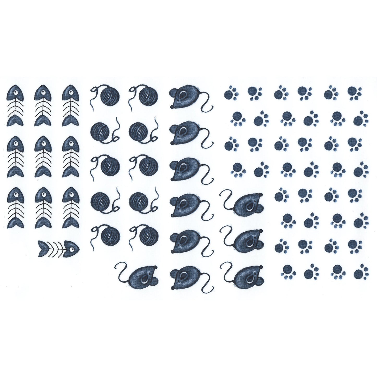 Alley Cat Black Sketch Overglaze Waterslide Ceramic Decals