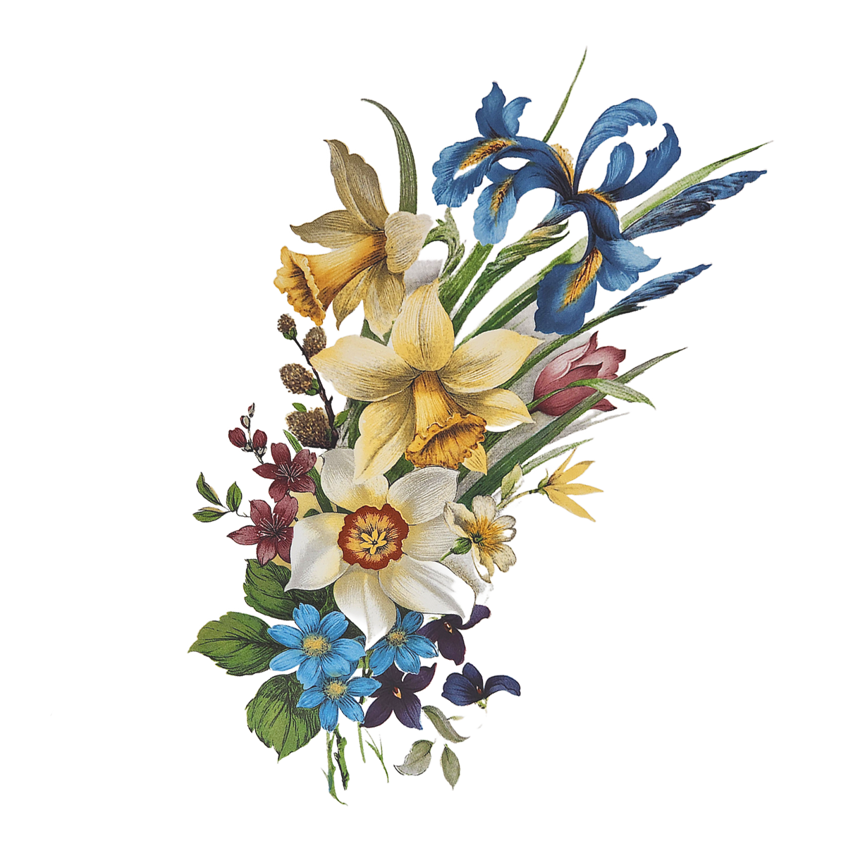 Spring Flower Spray Designs Overglaze Ceramic Decals