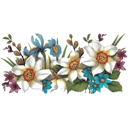 Spring Flower Bouquets and Sprays Overglaze Ceramic Decals