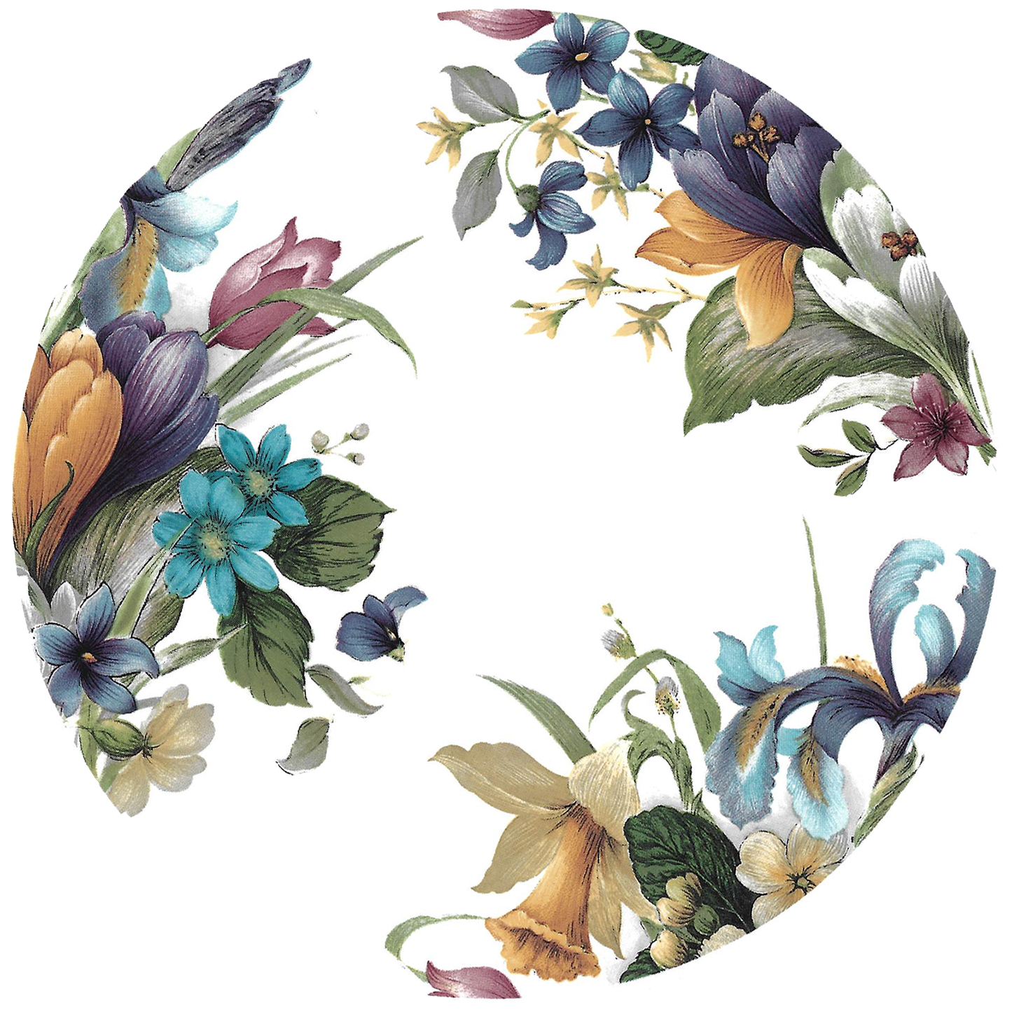 Spring Flower Saucer A Design Overglaze Ceramic Decals