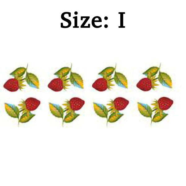 Strawberries and Butterflies Overglaze Waterslide Ceramic Decals