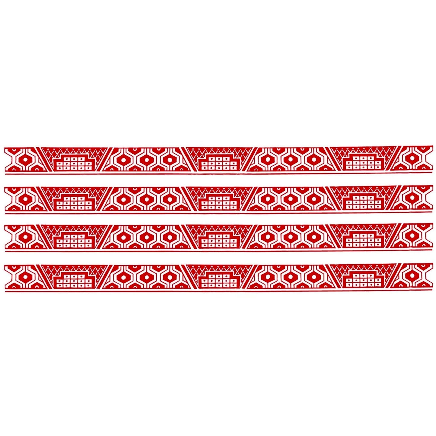 Red Willow China Border Strips Overglaze Waterslide Ceramic Decals