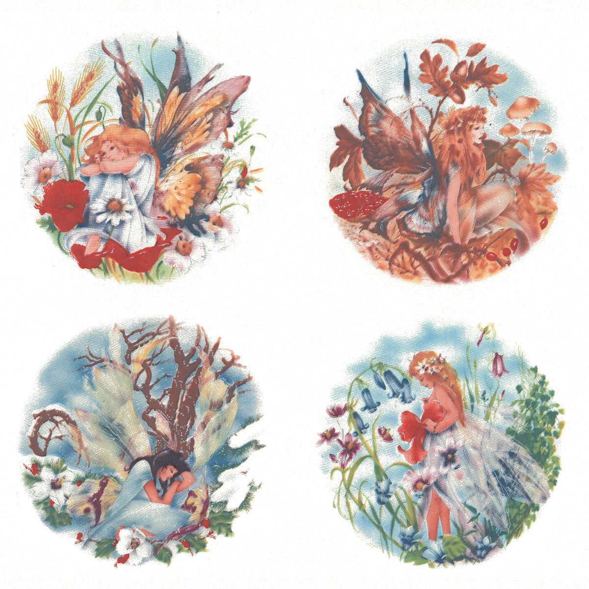 Fairies for all Seasons Overglaze Ceramic Decals