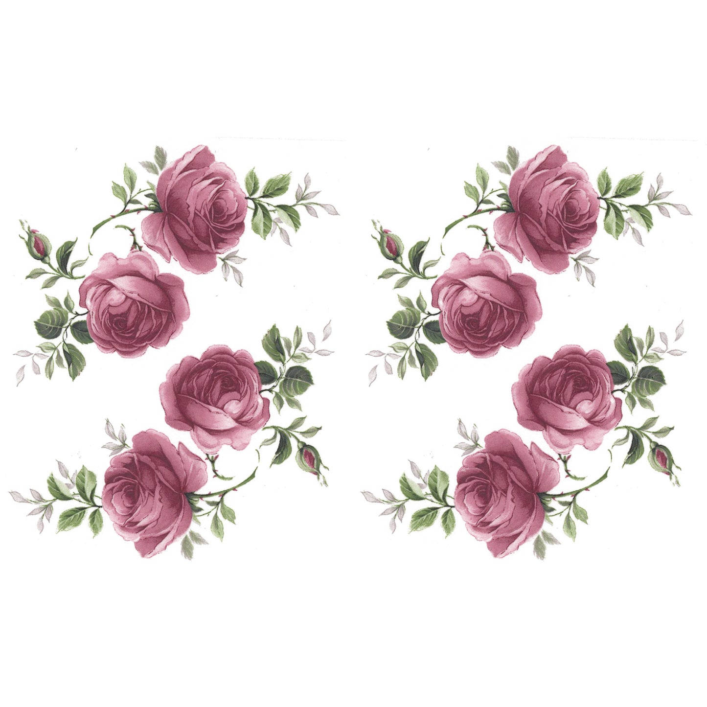 Jubilee Rose Overglaze Ceramic Decals