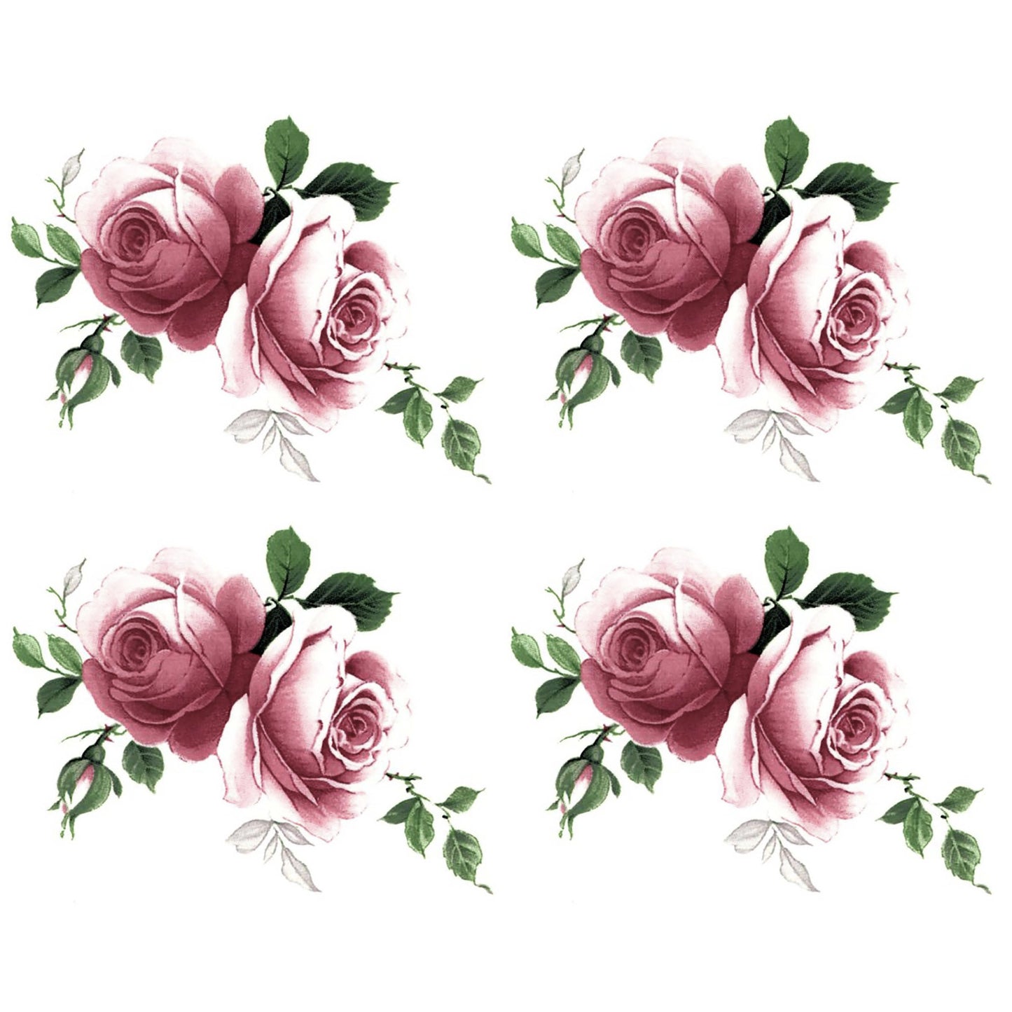 Jubilee Rose Overglaze Ceramic Decals