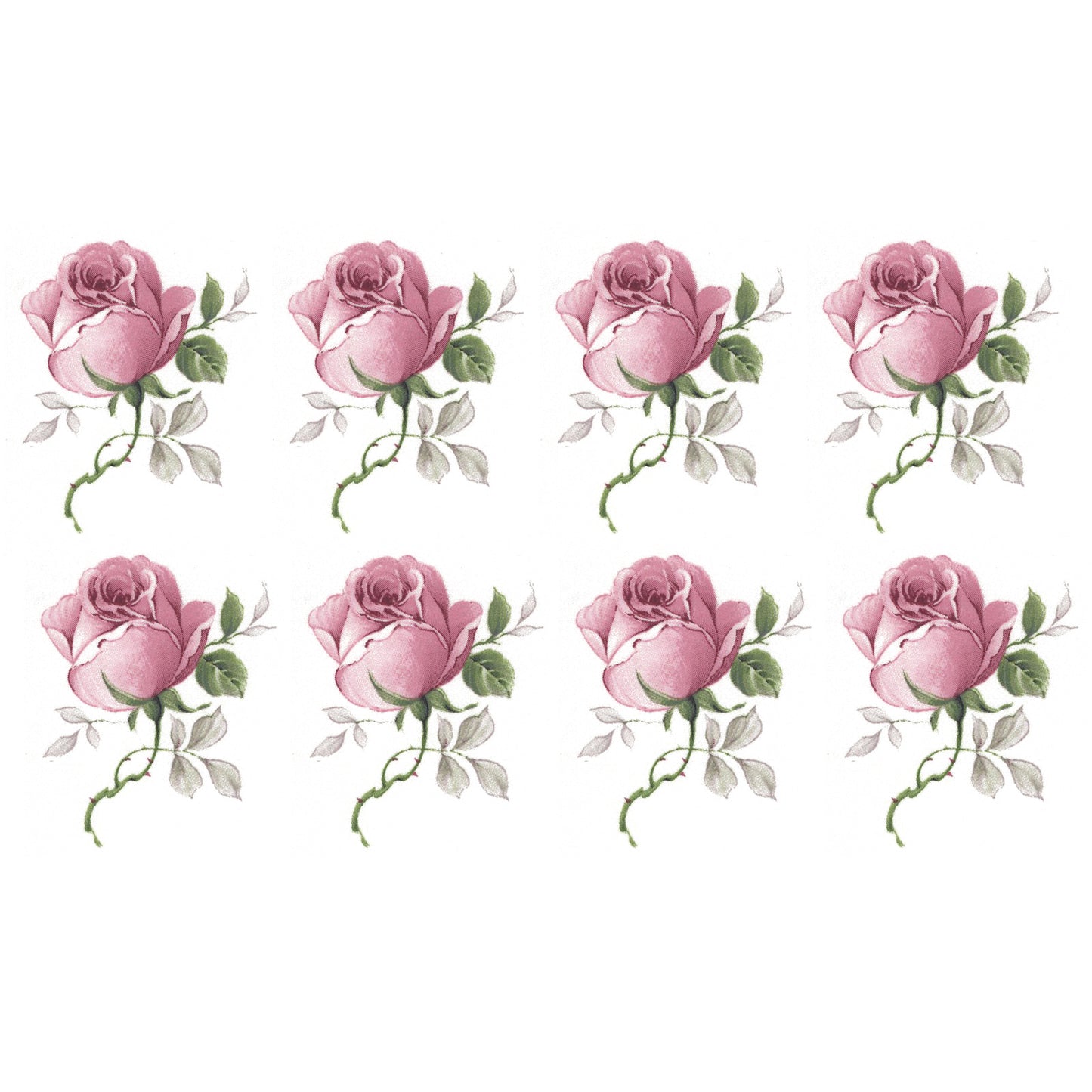Jubilee Rose Overglaze Ceramic Decals