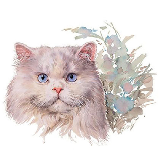 Persian Cat Overglaze Waterslide Ceramic Decals