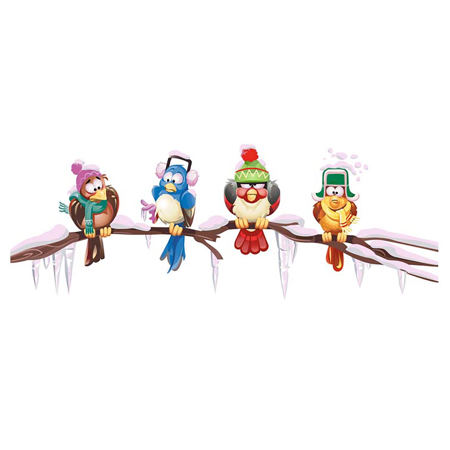 Chilly Birds Mug Wrap Overglaze Ceramic Decals