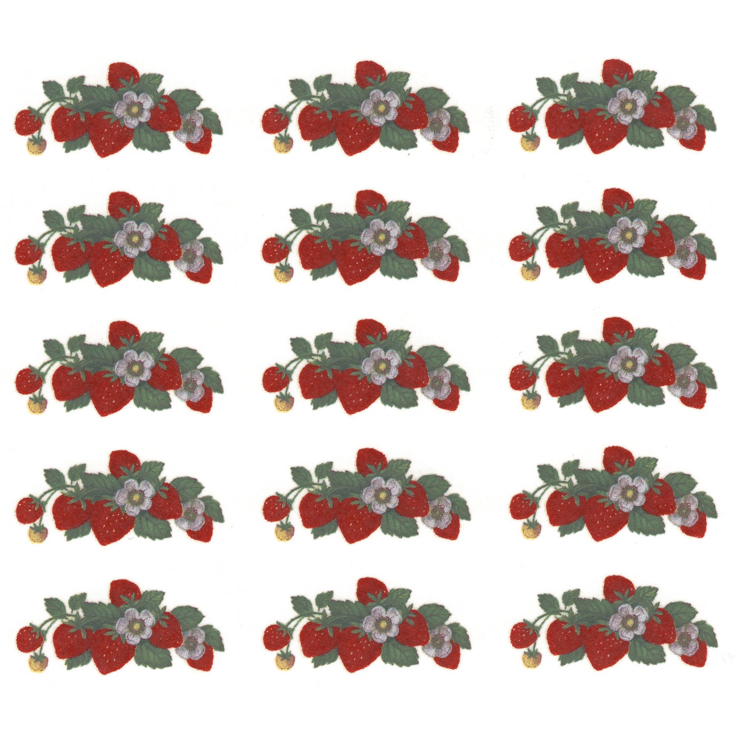 Strawberries on the Vine Overglaze Waterslide Ceramic Decals
