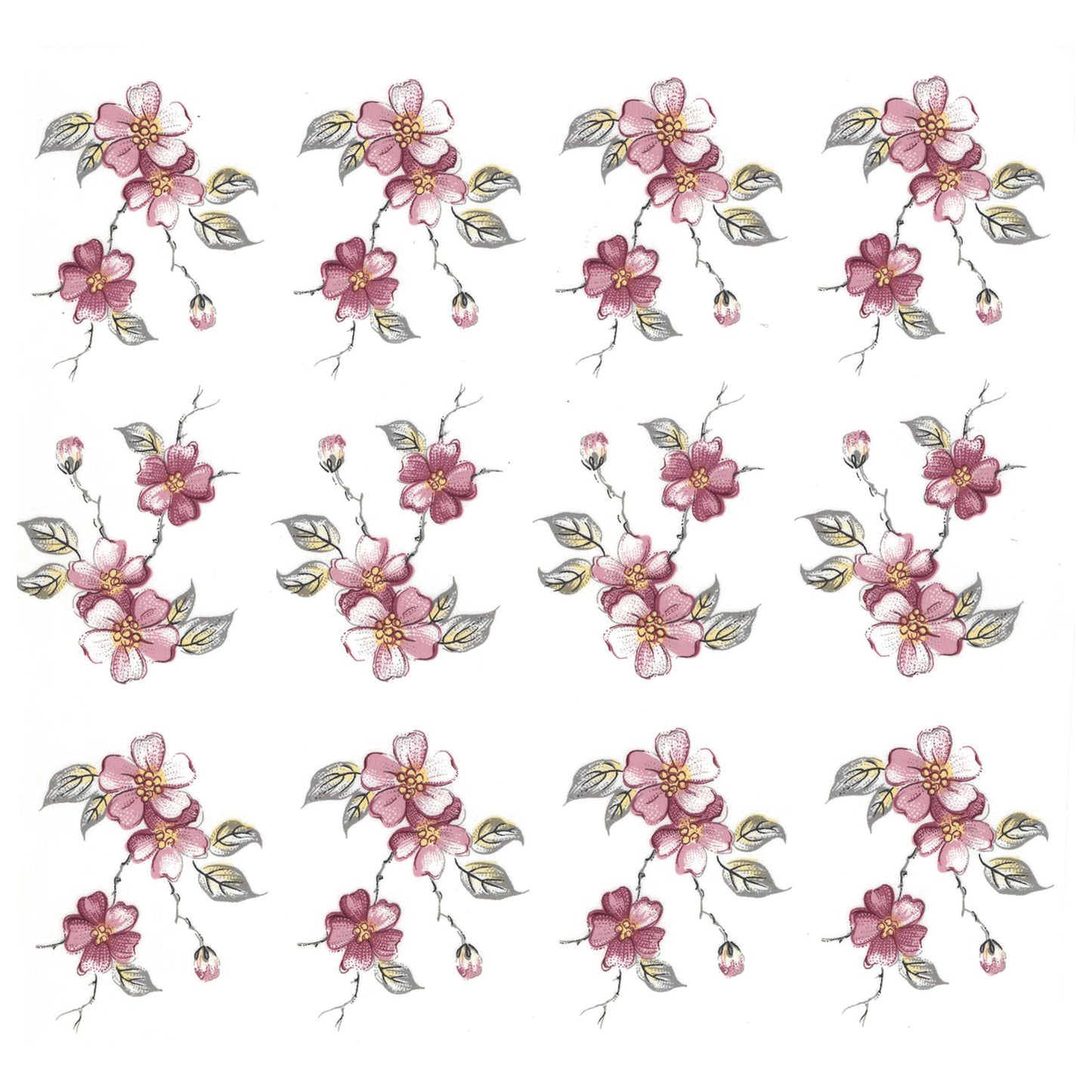 Cherry Blossom Style A Overglaze Ceramic Decals