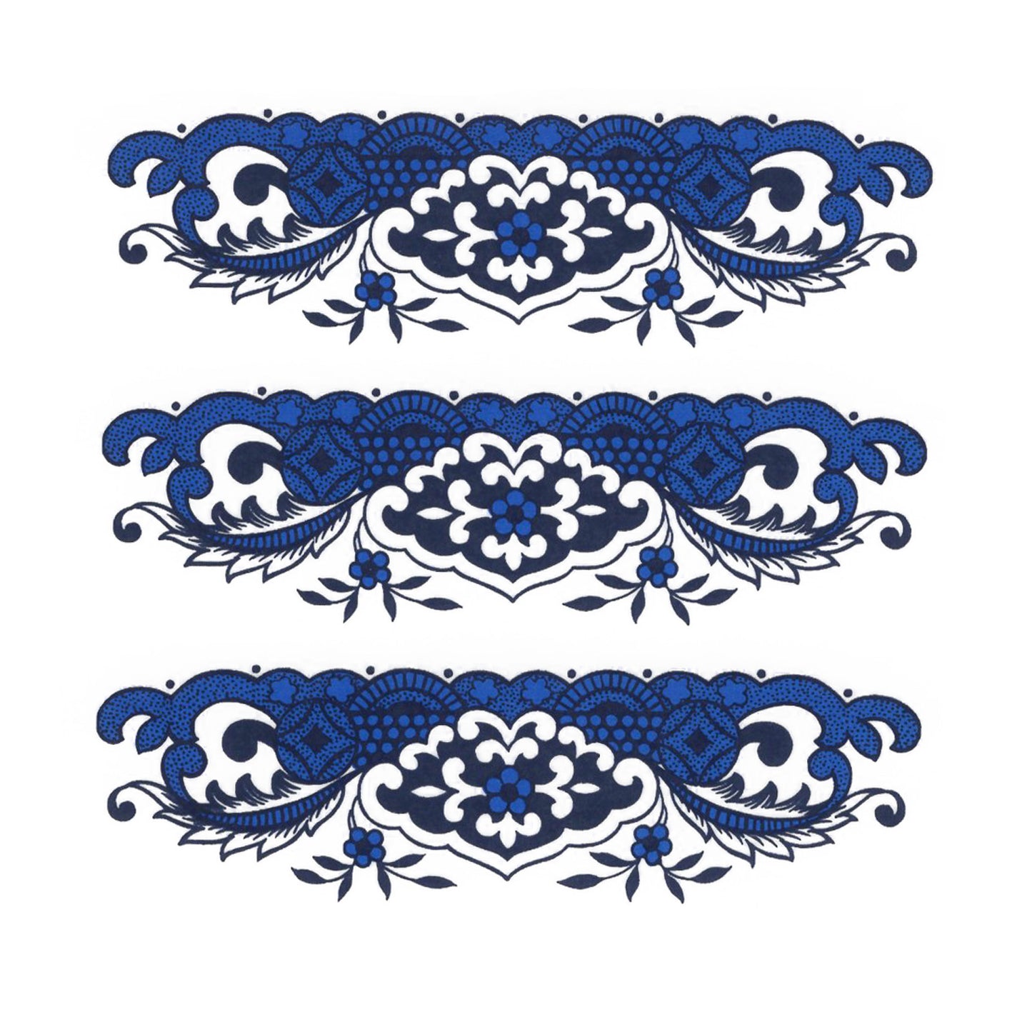 Blue Willow China Borders Overglaze Waterslide Ceramic Decals