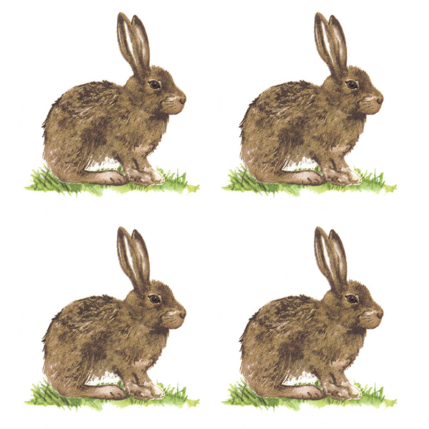 Rabbit Forest Overglaze Waterslide Ceramic Decals