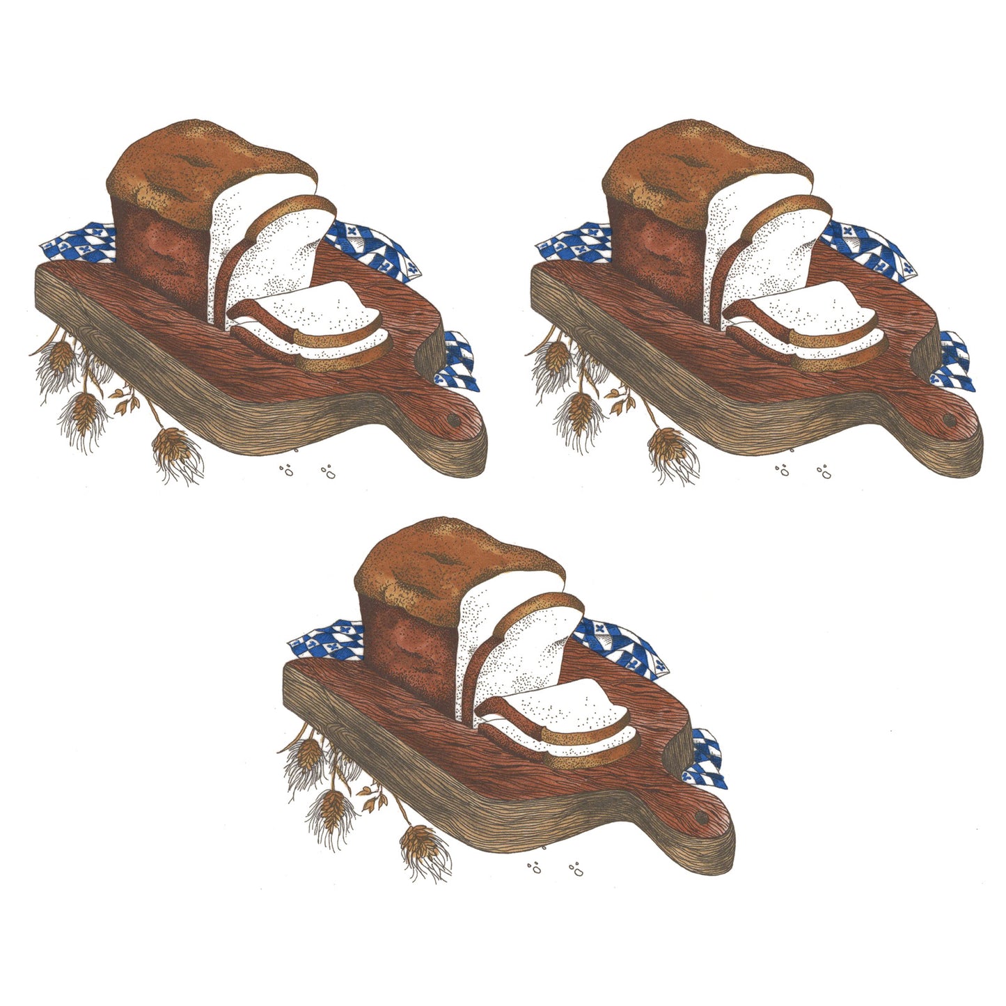 Bread Board Overglaze Ceramic Decals