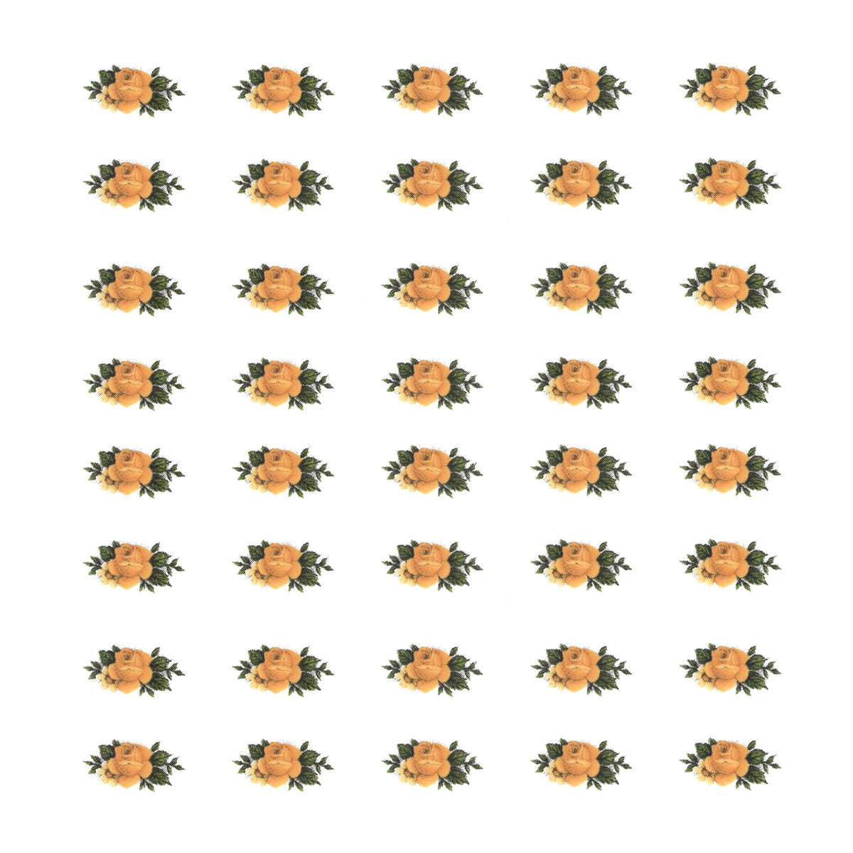 Yellow Rose Flower Tiny 0.75 Inch 40 pcs Overglaze Waterslide Ceramic Decals