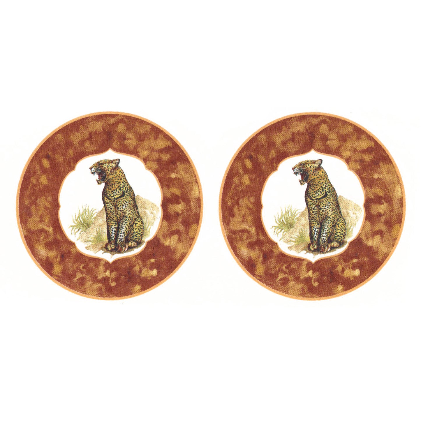Leopard Safari Overglaze Ceramic Decals