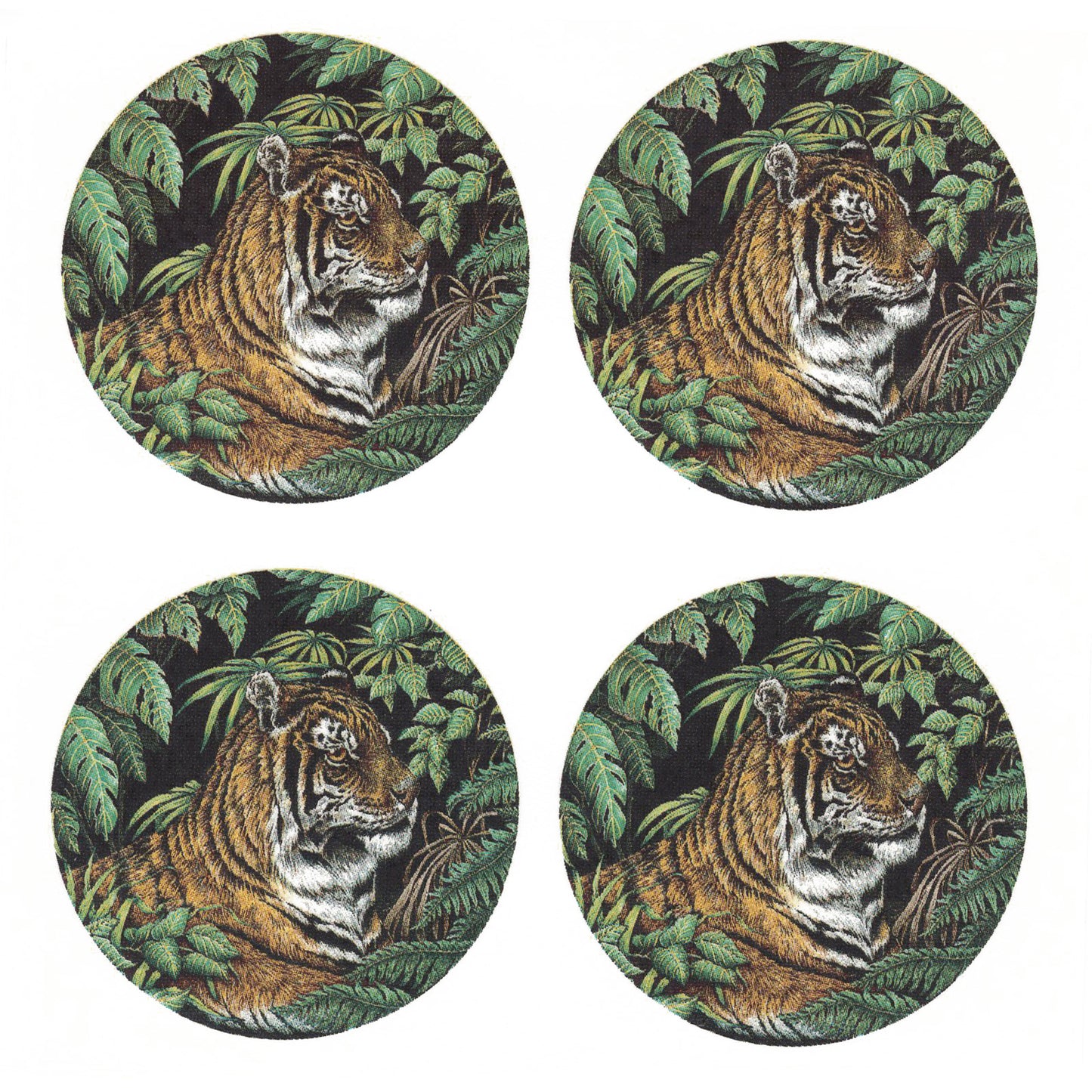 Tiger Jungle Overglaze Ceramic Decals