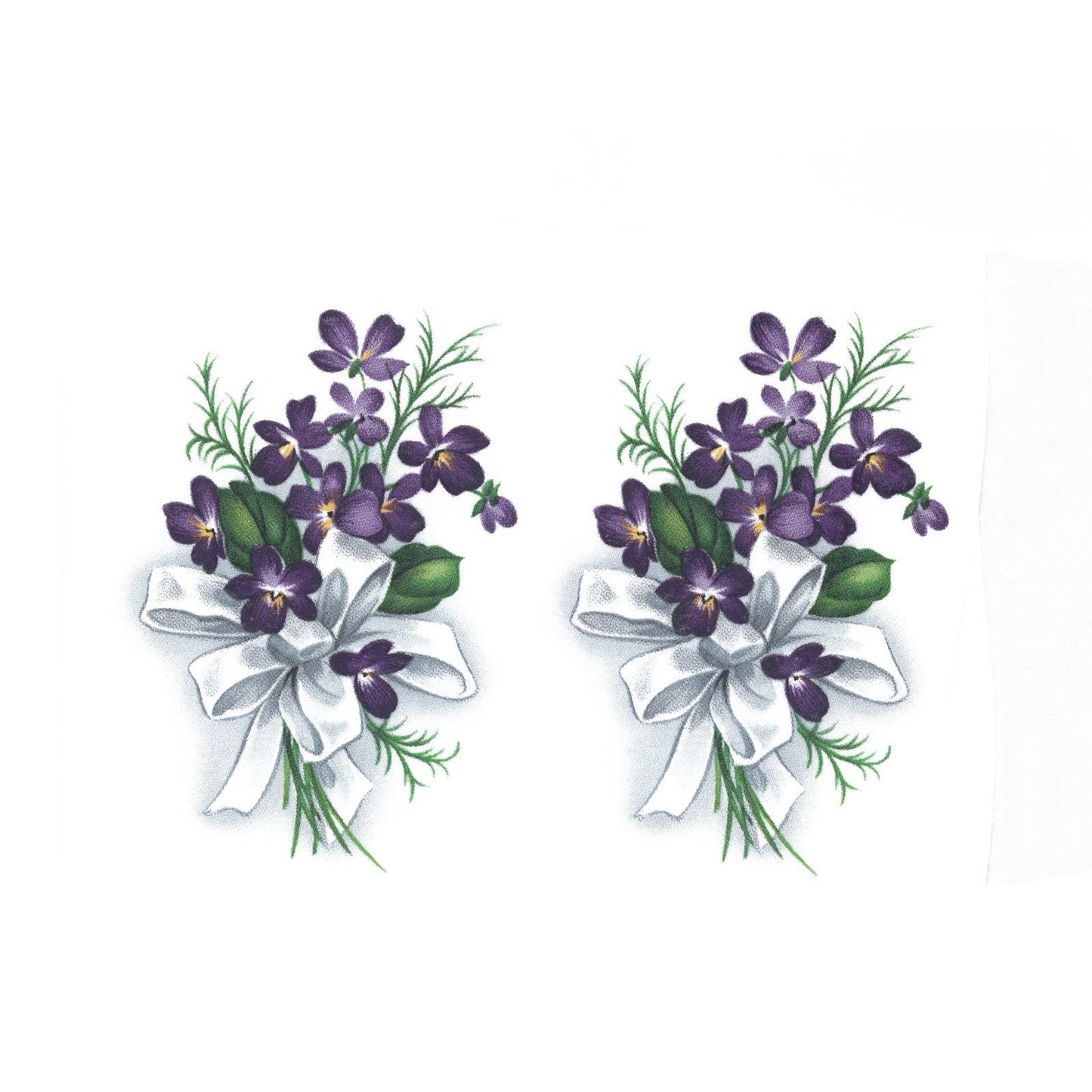 Violet Bouquet Overglaze Ceramic Decals
