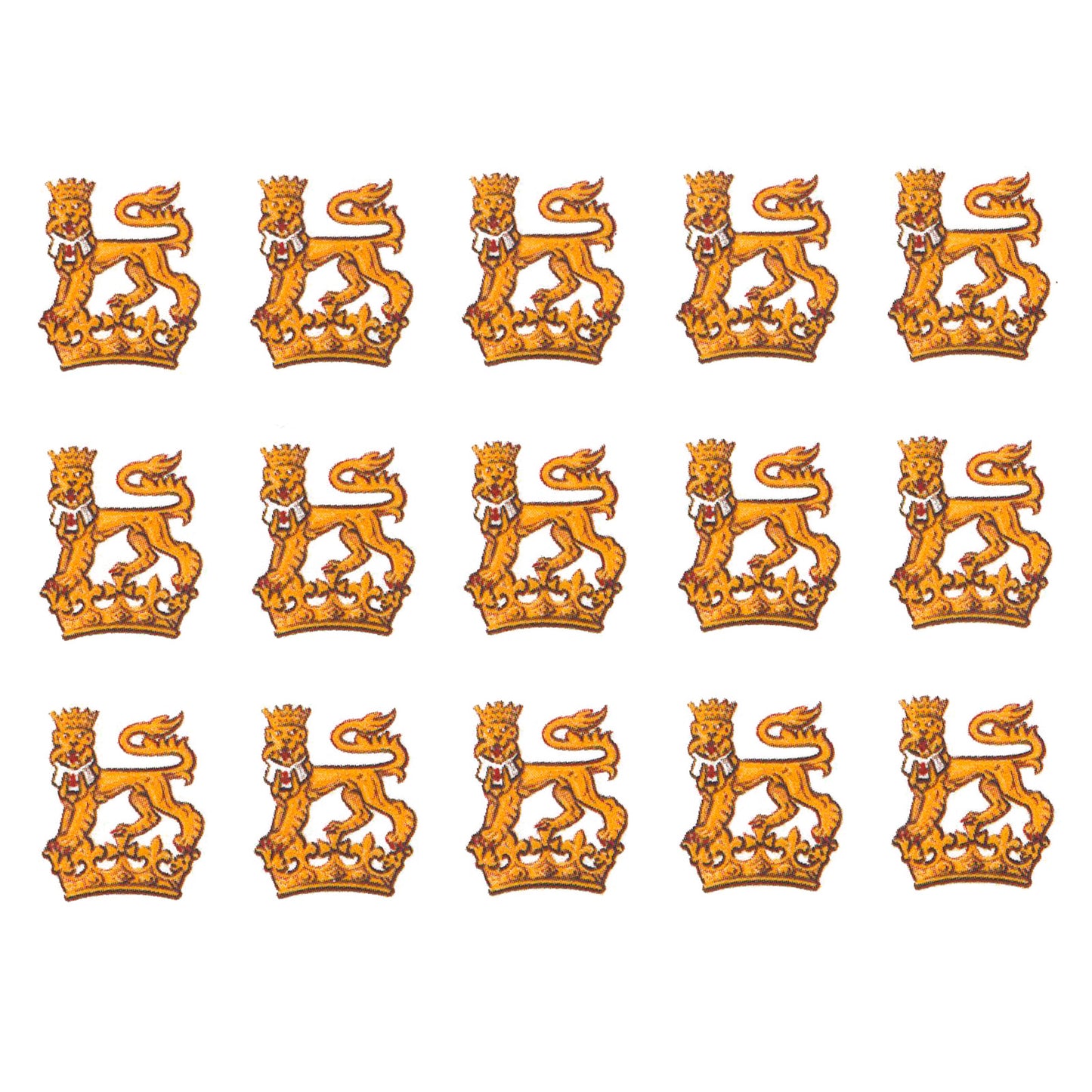 Royal Coat of Arms Insignia Overglaze Ceramic Decals
