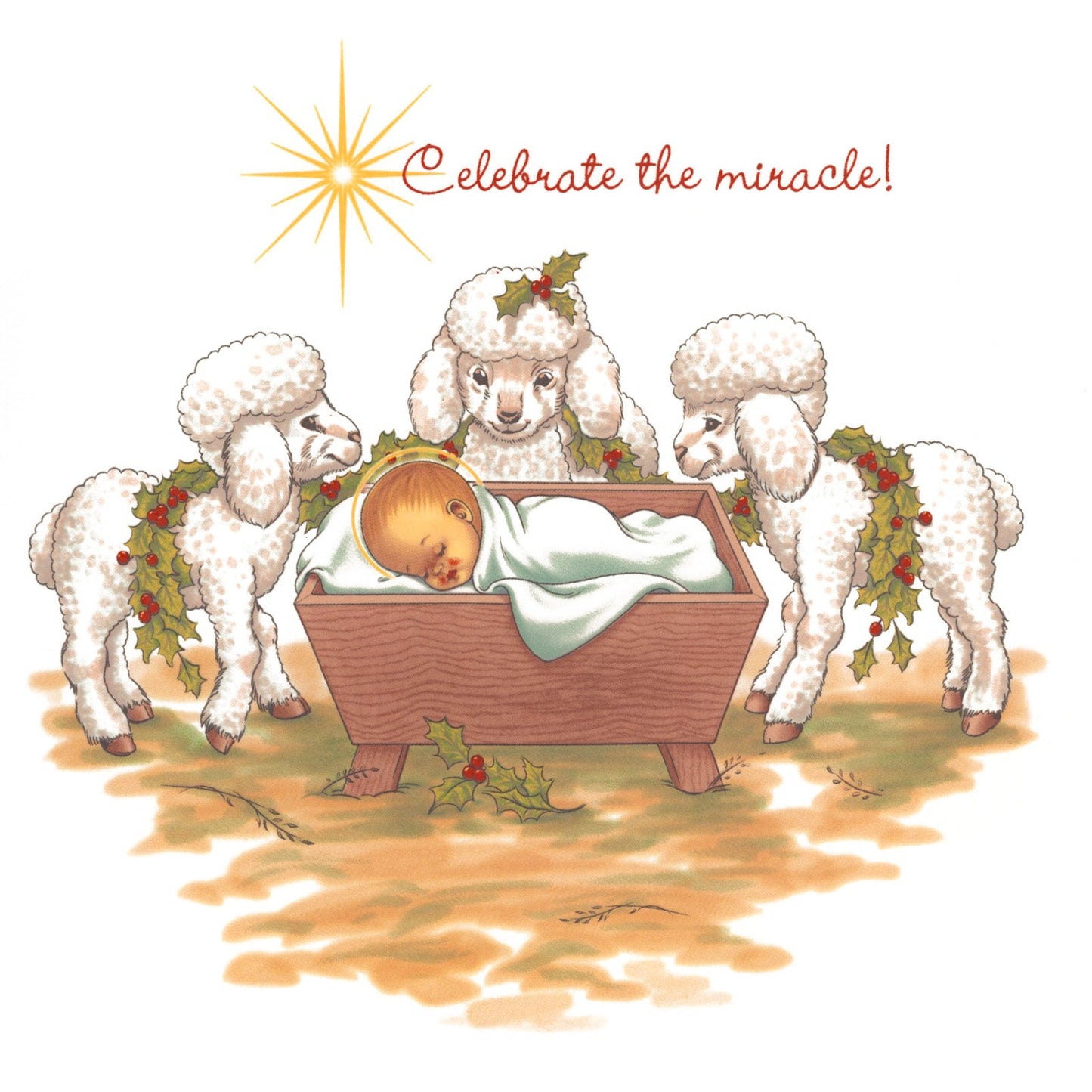 Christmas Nativity Celebrate the Miracle Overglaze Ceramic Decals