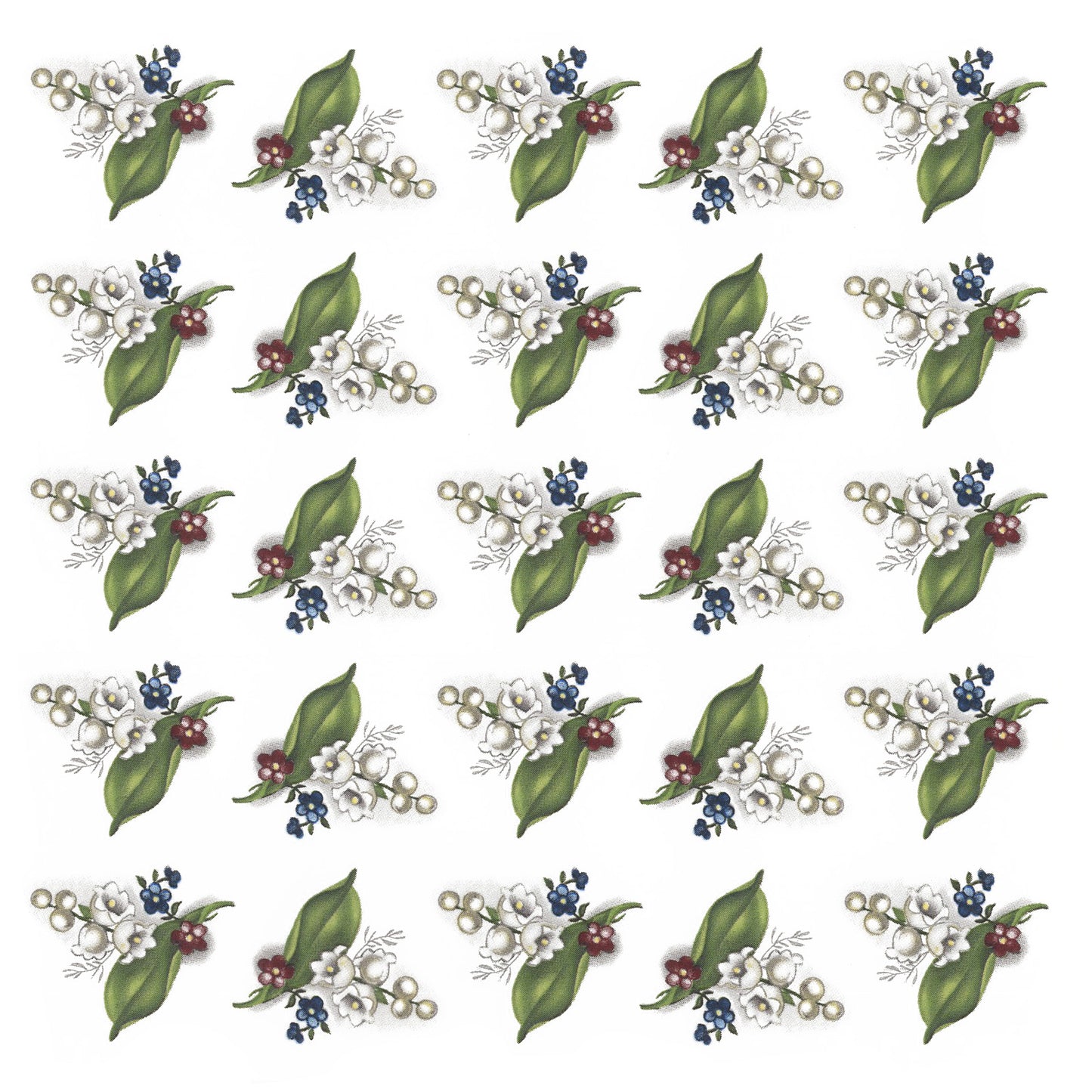 Lily of the Valley Flower 1 Inch Overglaze Ceramic Decals
