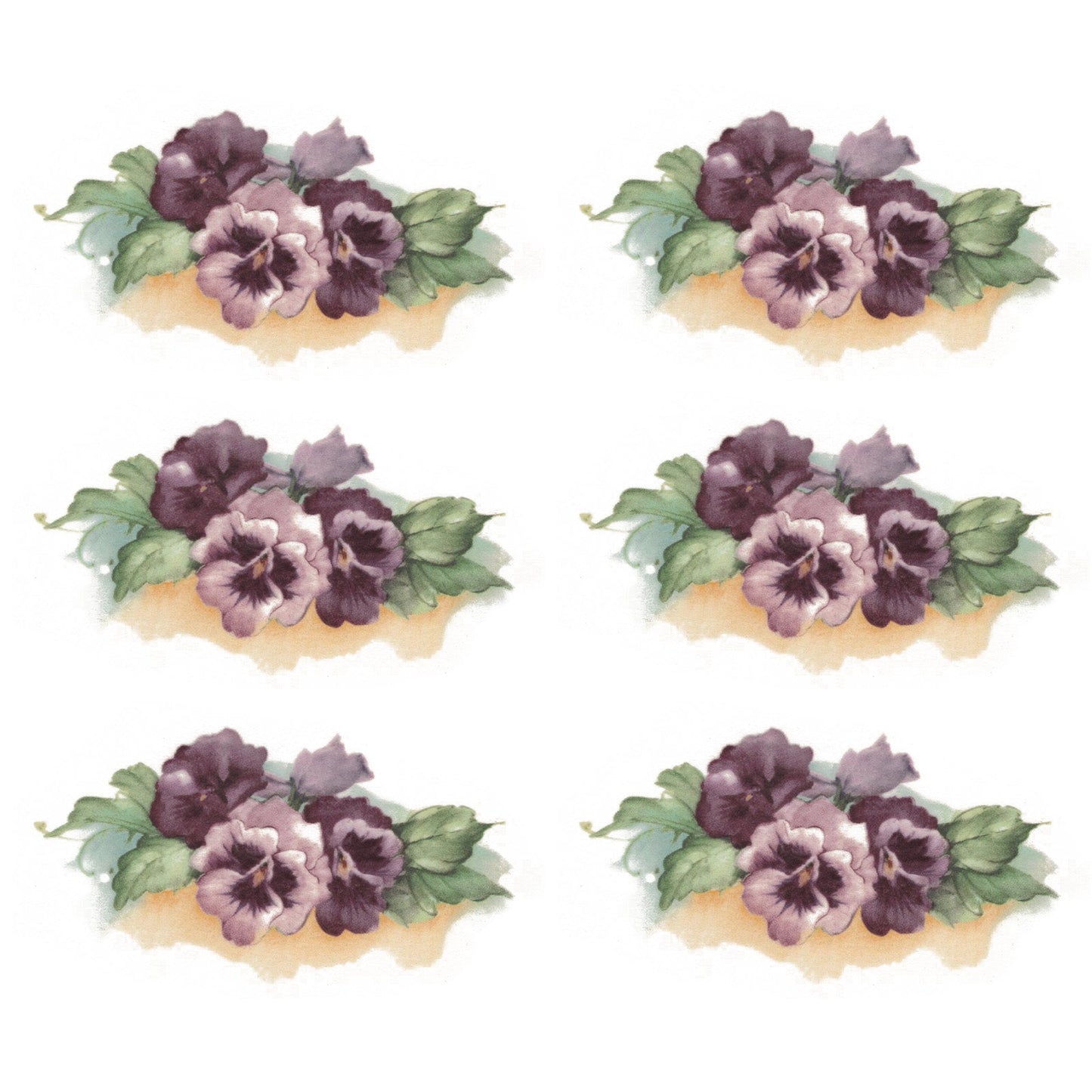 Flowers Morgan Pansy EF Overglaze Ceramic Decals