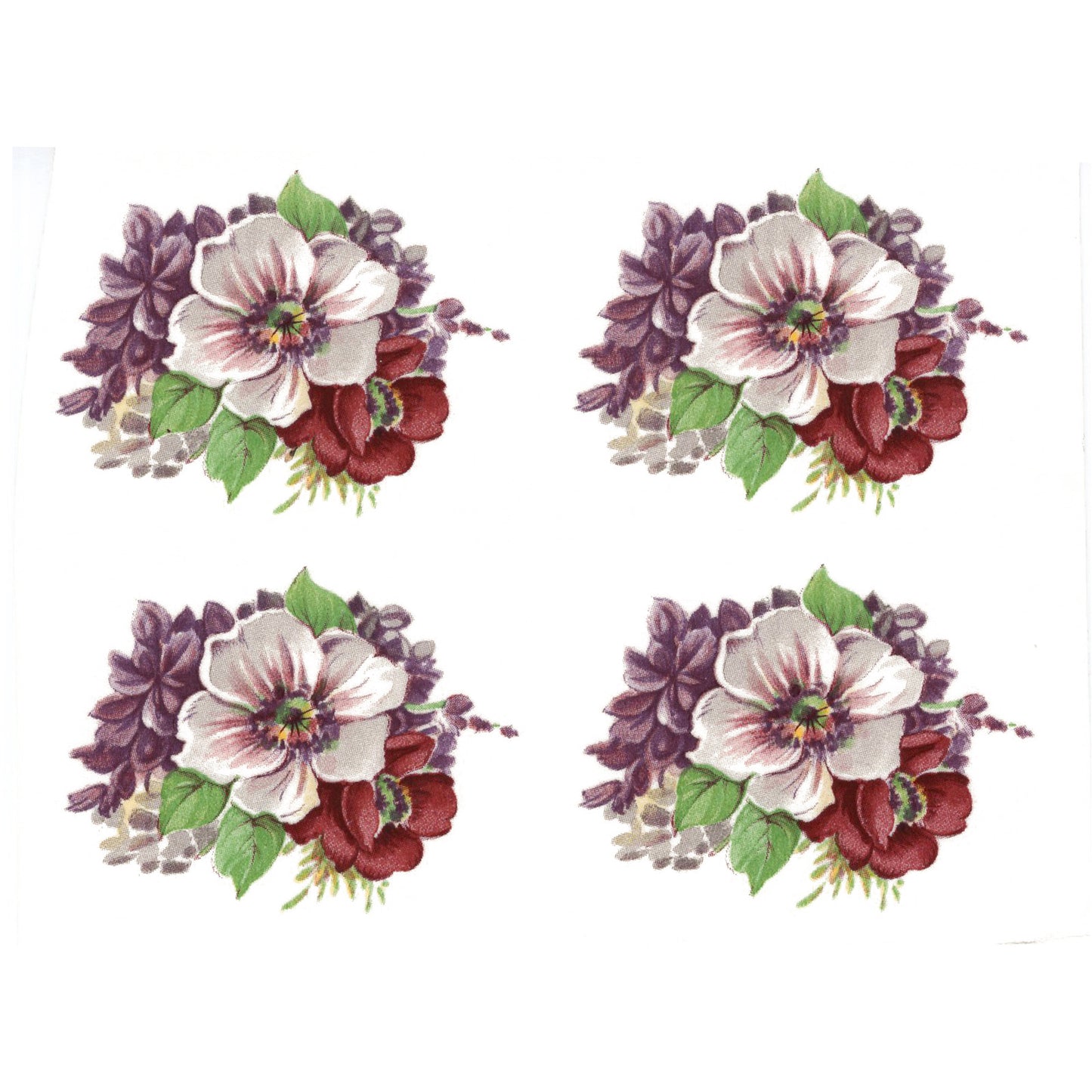 Flowers Lilac Mist Style 3 Overglaze Ceramic Decals