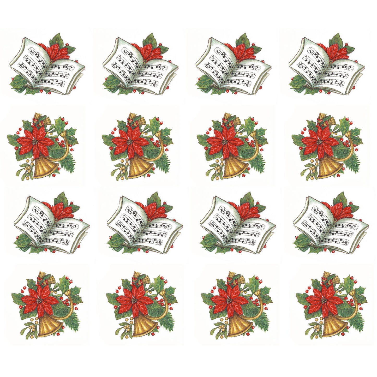 Christmas Yuletide Bits Overglaze Ceramic Decals