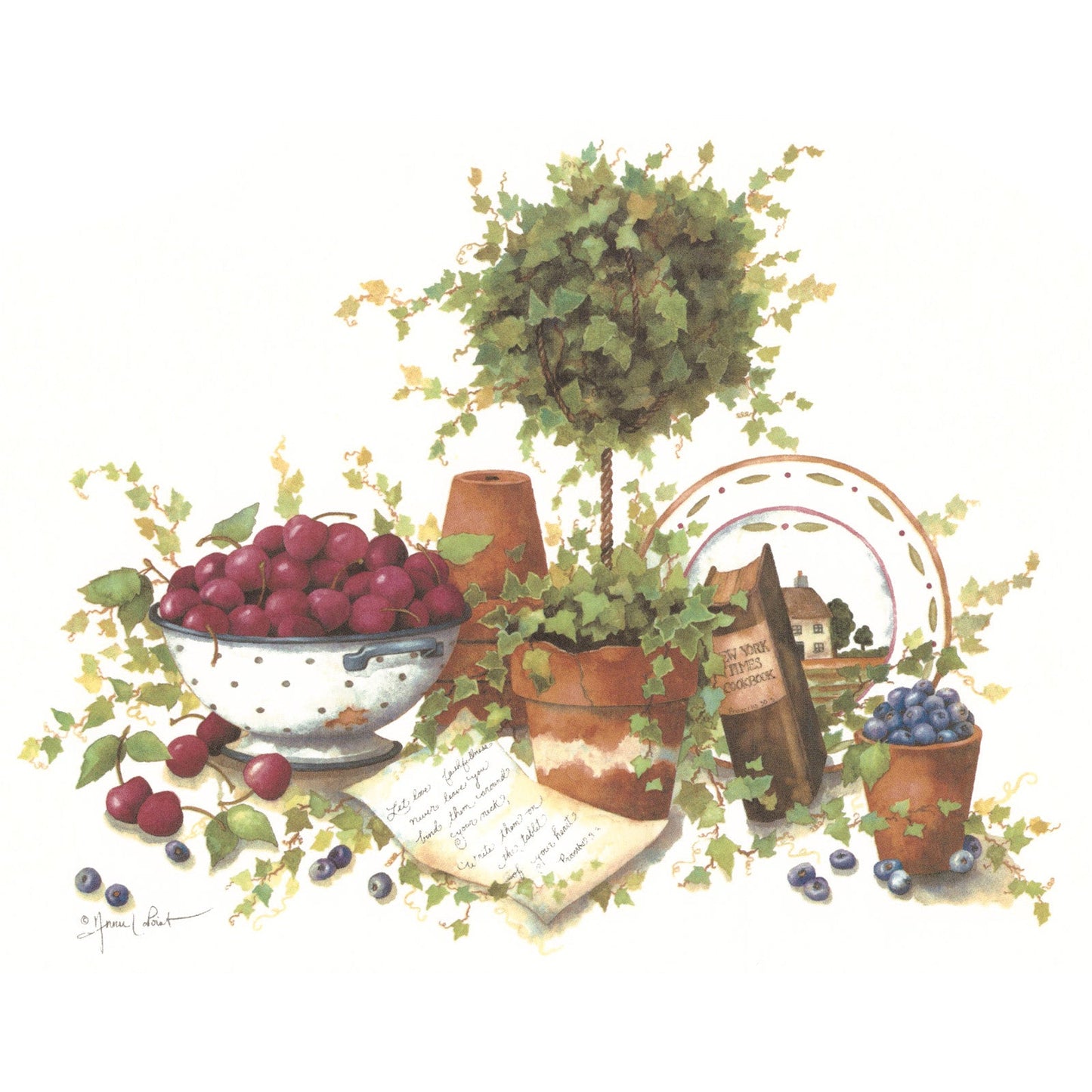 Ivy Topiary Terra Cotta Dreams Overglaze Ceramic Decals