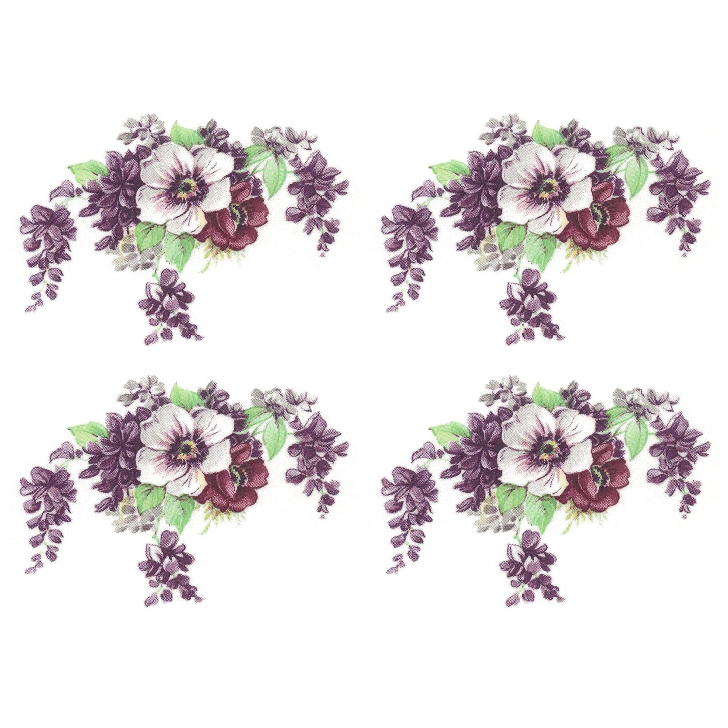 Flowers Lilac Mist Style Overglaze Waterslide Ceramic Decals
