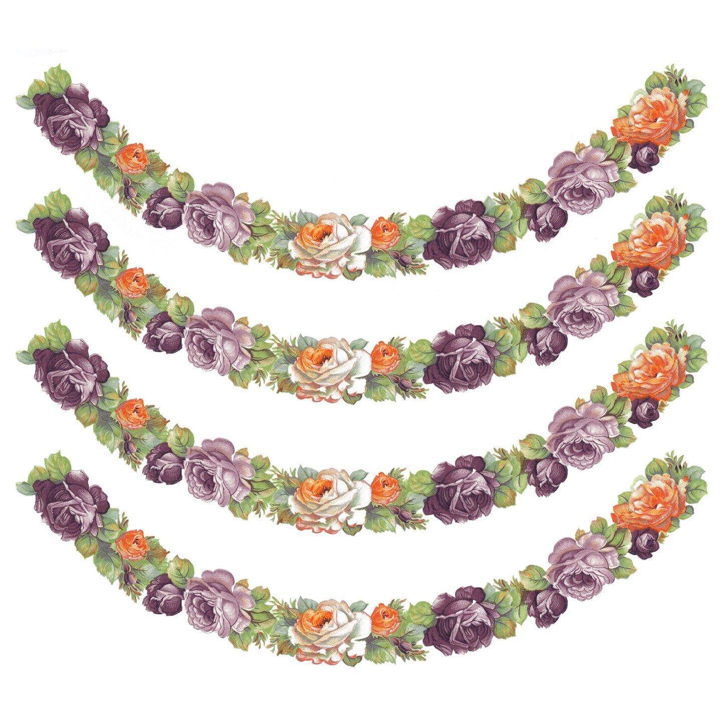 Roses Borders and Curves Overglaze Ceramic Decals