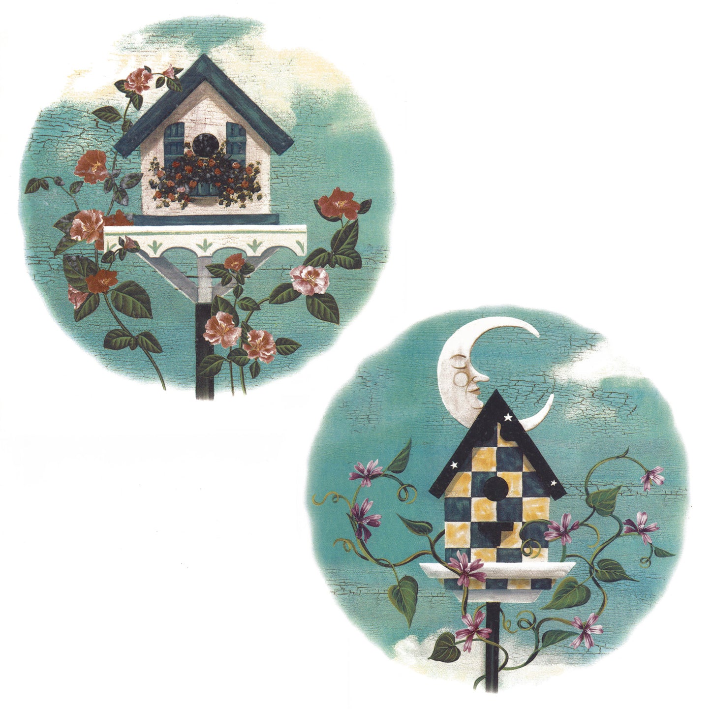 Birdhouses Overglaze Ceramic Decals