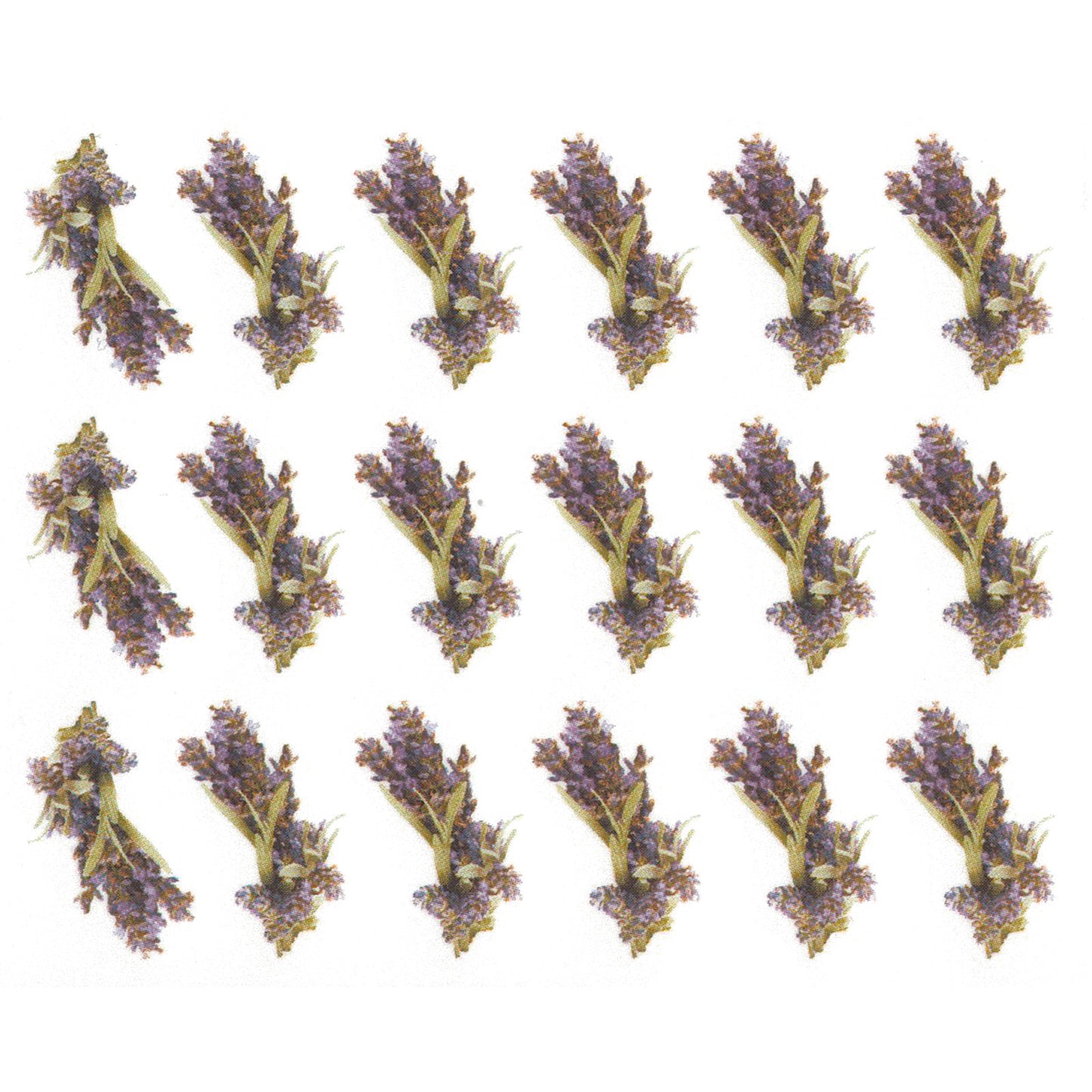 Lavender Flower Bits Overglaze Ceramic Decals