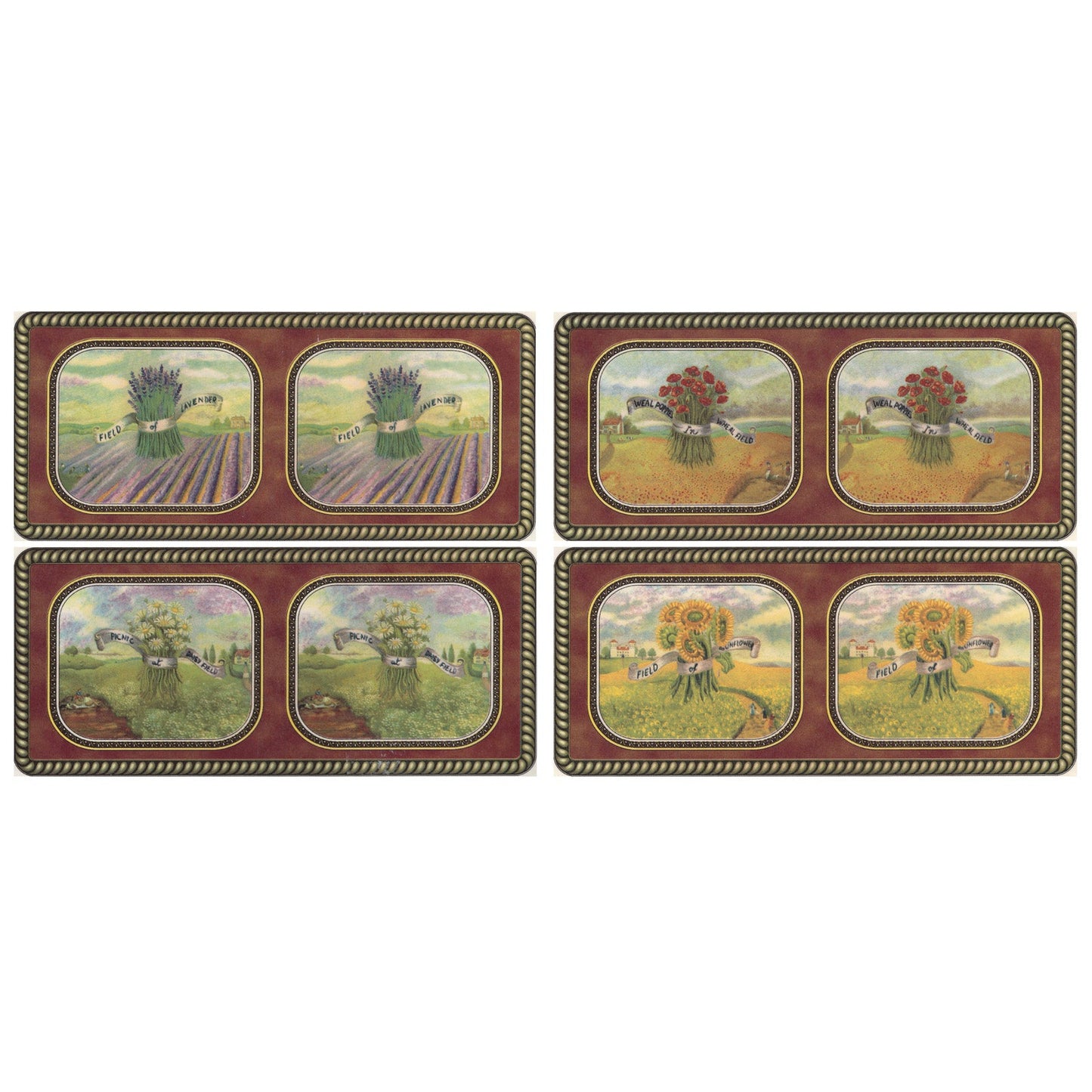 Farm Fields Daisy Sunflower Overglaze Ceramic Decals