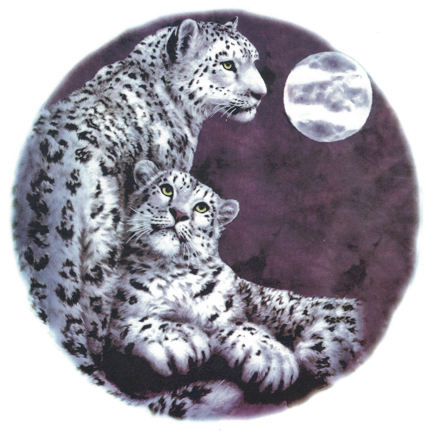Snow Leopards Overglaze Ceramic Decals