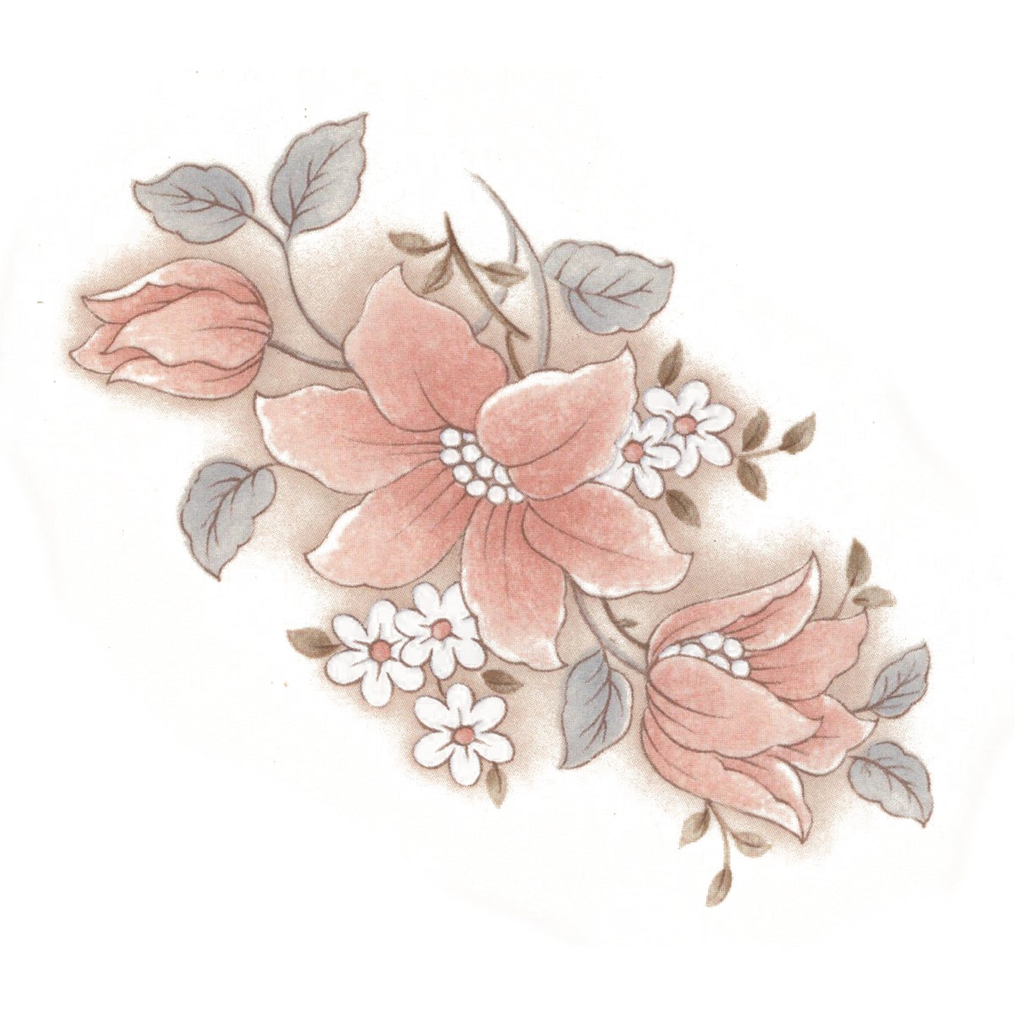 Flowers Clematis Pink Overglaze Ceramic Decals