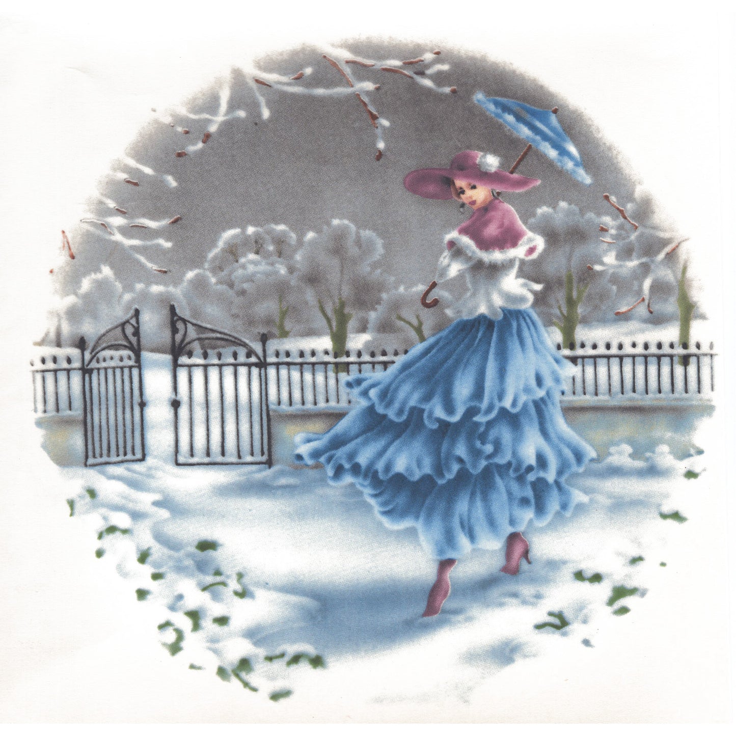 Victorian Ladies for all Seasons Overglaze Ceramic Decals
