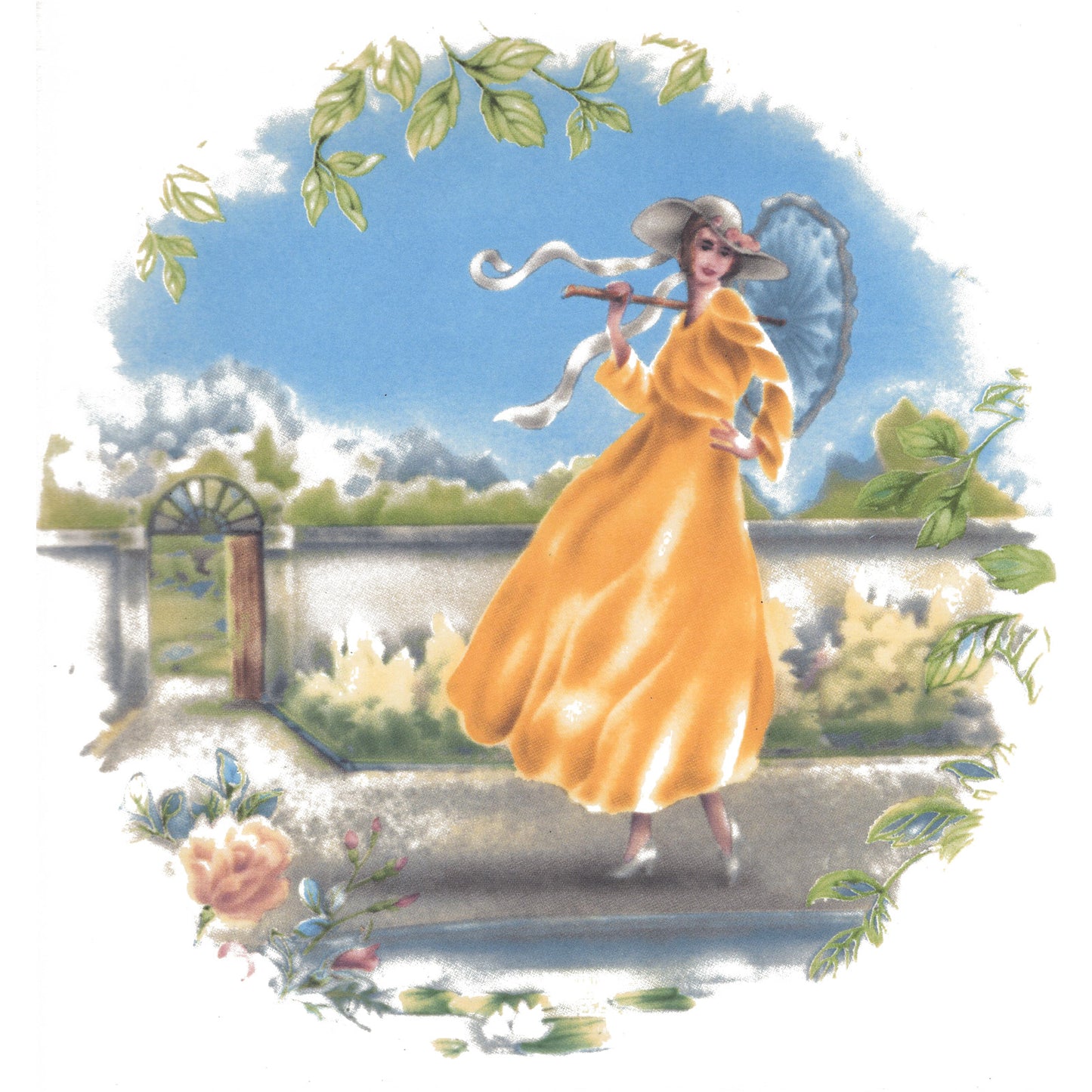 Victorian Ladies for all Seasons Overglaze Ceramic Decals
