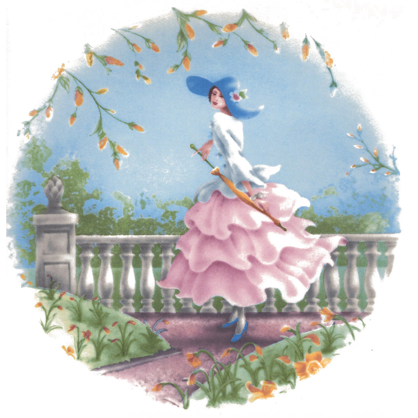 Victorian Ladies for all Seasons Overglaze Ceramic Decals