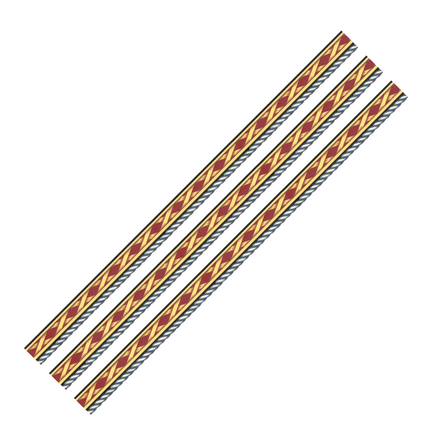 Kenya Wild cat Borders 14.5 Inch 3 pcs Overglaze Waterslide Ceramic Decals