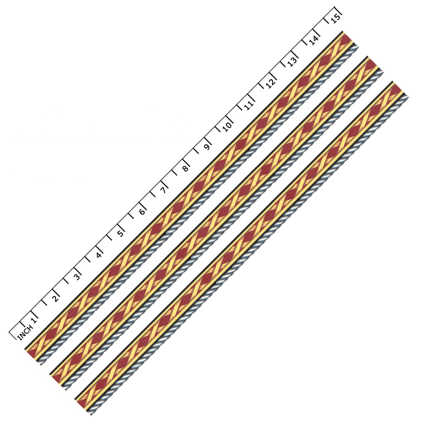 Kenya Wild cat Borders 14.5 Inch 3 pcs Overglaze Waterslide Ceramic Decals