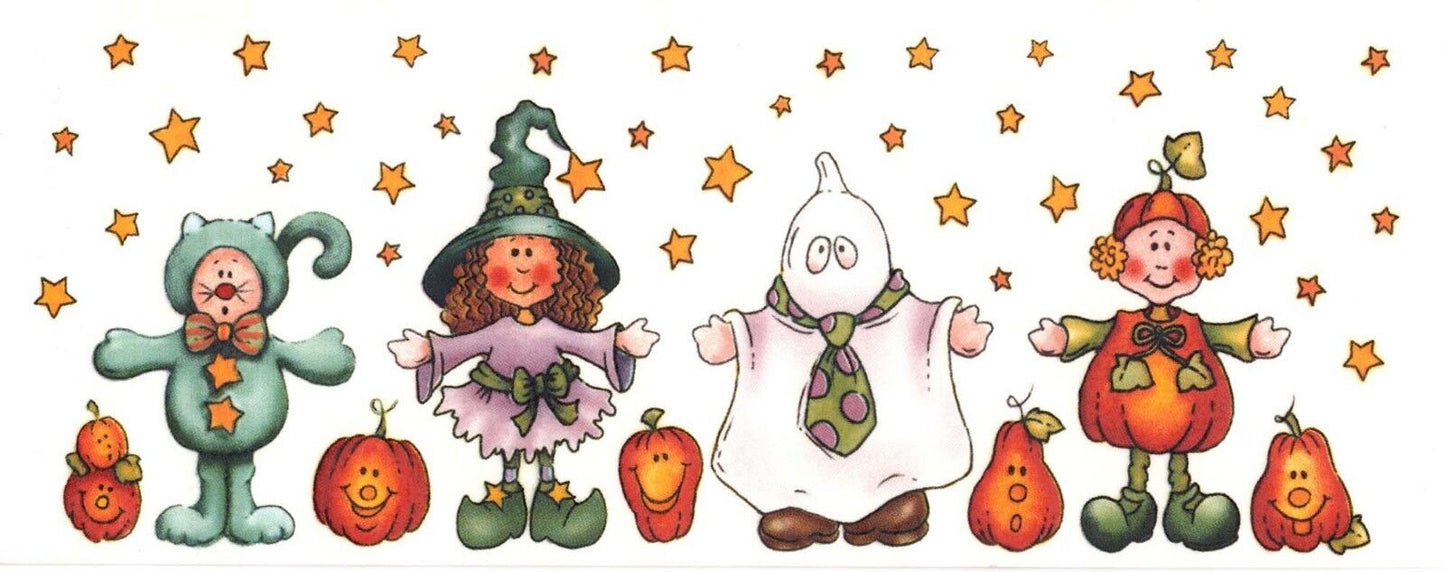 Halloween Kids Costume Mug Wrap 8 x 3 Inch 1 pc Overglaze Waterslide Ceramic Decal