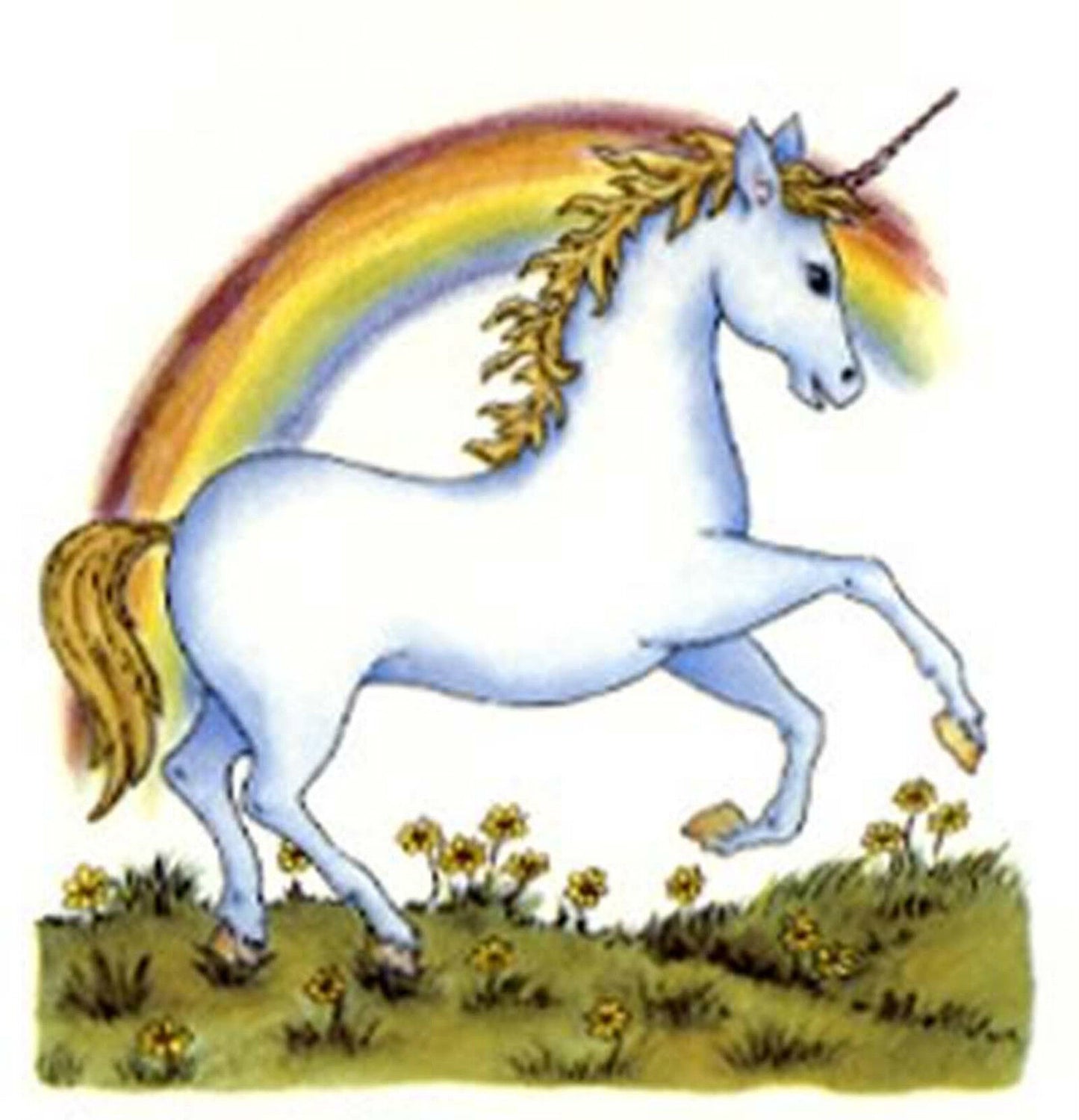 Unicorn Mystical Creature Rainbow Overglaze Ceramic Waterslide Decals