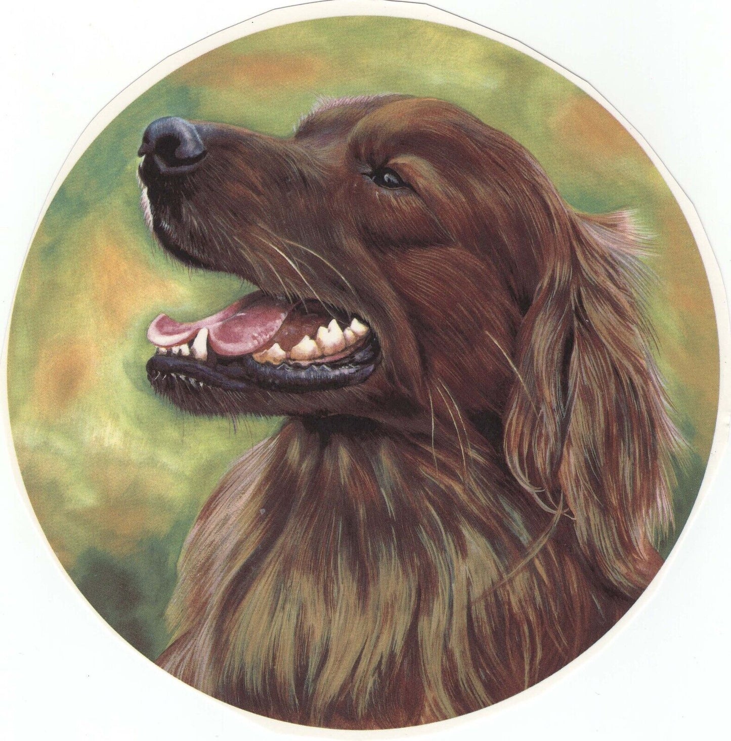 English Setter Dog 1 pc 7-1/2" Overglaze Waterslide Ceramic Decal