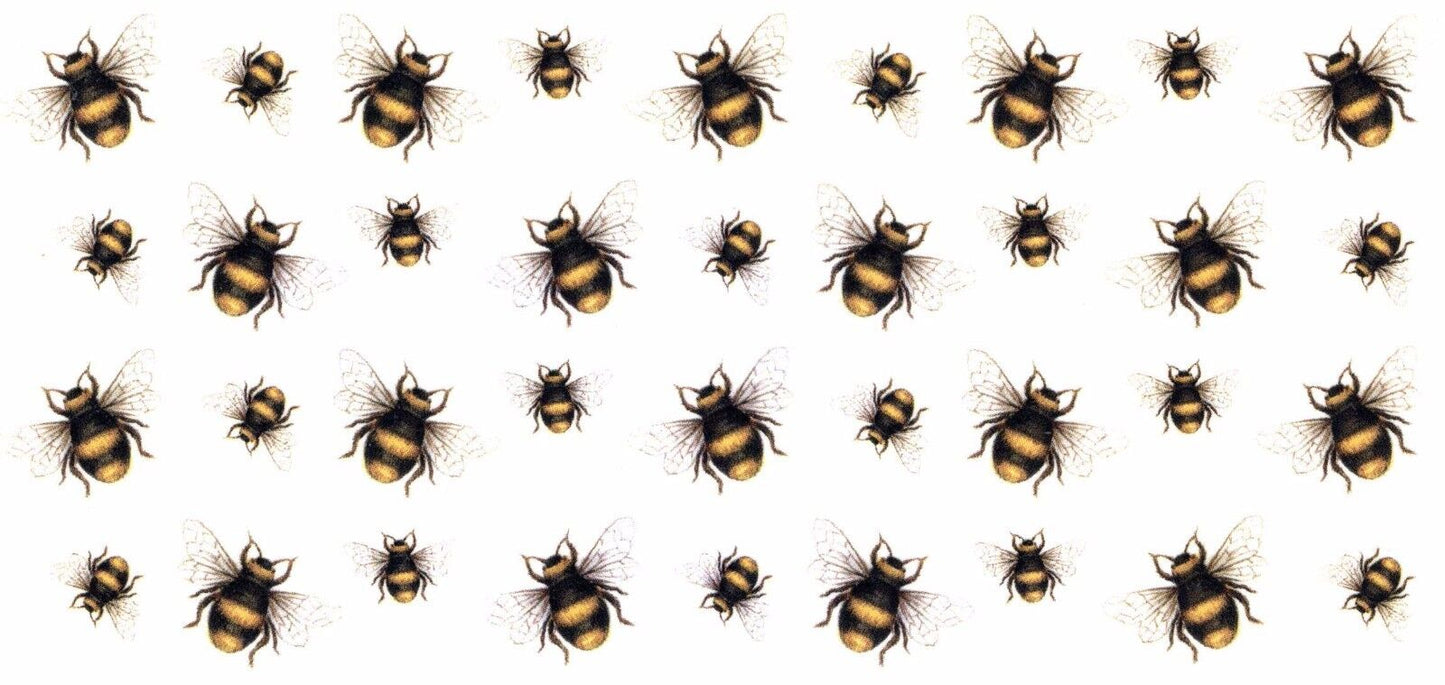 Bumble Bee Bumblebee Wrap 1 pc 7.5 x 3.5 Inch Waterslide Ceramic Decal
