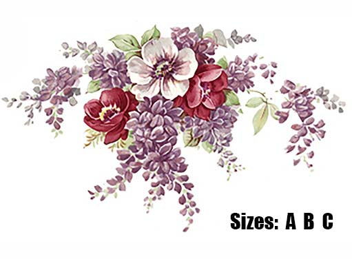 Flowers Lilac Mist Ceramic Decals 2362