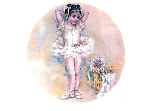Ballerina Ceramic Decals 5447