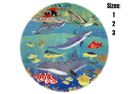 Ocean Fish Dolphin Under the Sea Ceramic Decals 61203