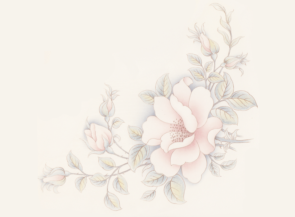 Flowers Geranium Contessa Peach Ceramic Decals 7478