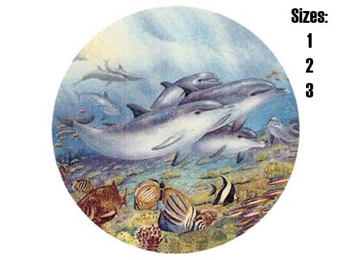 Dolphin Ceramic Decals 9885